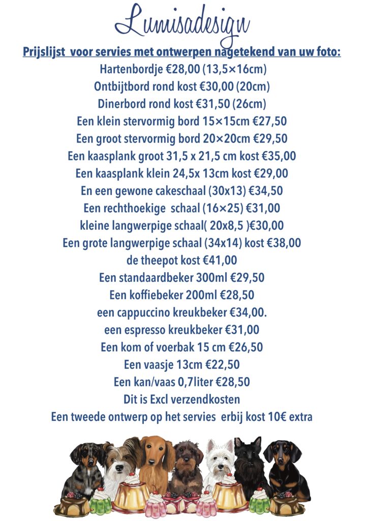 prijslijst